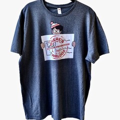 Fruit Of The Loom Vintage Gray T-Shirt Witness Protection Where’s Waldo? Mens XL