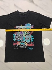 Vintage 1995 Daytona Bike Week T Shirt 54th Annual USA Single Stitch L Black