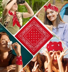 YSense 30 Pieces Paisley Bandana Unisex MultiPurpose Bandanas Bulk Cowboy Hea…