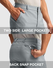 Men’s Golf Dress Shorts 5″/ 7″/ 9″ Stretch Casual Work Flat Front Shorts for …