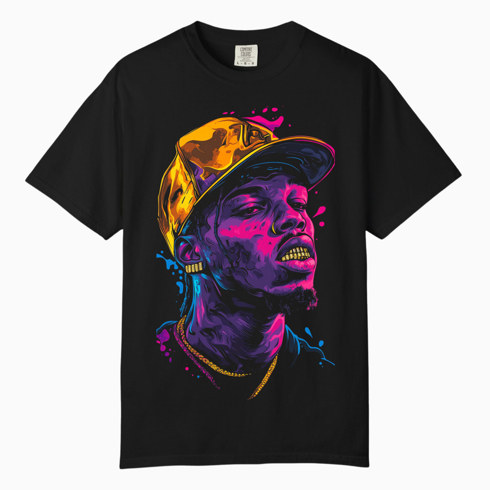 Urban Neon Street Art Graphic Tee, Comfort Colors T Shirt, Unisex Streetwear Tee