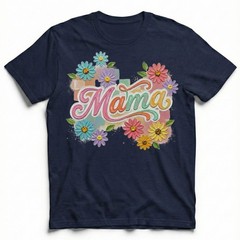 Pastel Mama Flower Retro Vintage Mothers Day T-Shirt Colorful Spring Tee