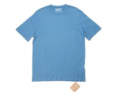 Fedeli $207 NWT Blue Extreme Giza Organic Cotton Short Sleeve T-Shirt (50 IT) M