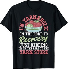 Funny Knitting Meme Cute Sarcastic Quotes Crochet Pun T-Shirt