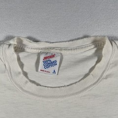 Vintage Speedway Racing Shirt Mens Large White Auburn Qualifier Signed 80s