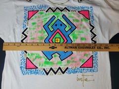 Vintage 1980s Hand Painted Single Stitch T-Shirt Excellent Condition
