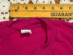 VTG 80s 90s USA Single Stitch XLarge BVD Blank Pink Pocket T-Shirt