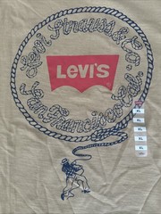 Levi’s Men’s XL Graphic Logo Quality T-Shirt Size Crew Neck Short Sleeve New