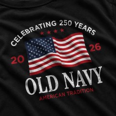 OLD NAVY US Flag 2026 250th Anniversary T-SHIRT Size S-2XL