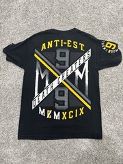 Metal Mulisha Double Sided AOP T-Shirt Death Cheaters ANTI-EST Black Size Small