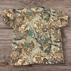 VTG 80s 90s Ace Sportswear Camouflage Pocket T Shirt Adult XL Multicolor USA