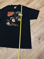 The Beatles Rubber Soul Graphic Band Tee Shirt Black | ©2013 Apple Corps | L