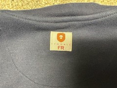 Tyndale FR Henley Shirt Mens Large Long CAT 2 Blue Flame Resistant USA