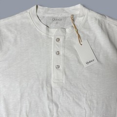 Quince Organic Cotton Slub Henley Tee Mens Size XL White 100% Organic Cotton NWT
