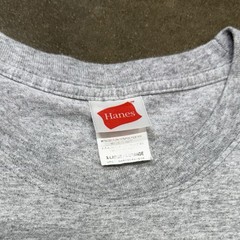 Vintage Hanes Pocket T Shirt XL Blank Gray Heavyweight Streetwear