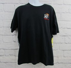 Members Only Black Short Sleeve Tiger Patch Tee Mens T-Shirt 2XL Black Steel NWT