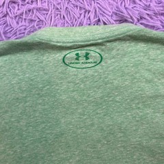 Under Armour Train To Win Men’s Green Graphic T-Shirt Size Med Athletic Gym Tee