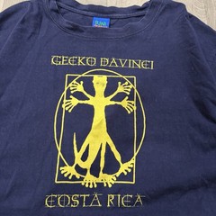Rana Tropic Men’s XXL Blue Gecko Davinci Costa Rica Graphic Tee Cotton Knit