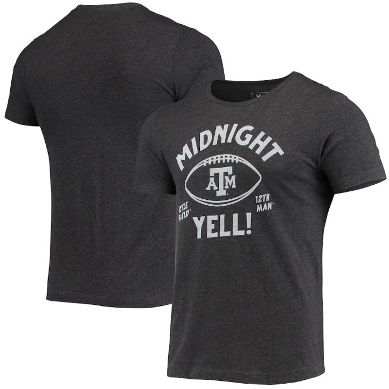 HOMEFIELD Men Midnight Yell Texas A&M T-Shirt XXL Dark Grey Short Sleeve NWT