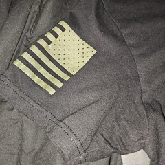 Grunt Style L Men’s American Flag T-Shirt Size Large Made In USA