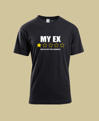 UNISEX MEN WOMENS TEE TSHIRT MY EX PARTNER BOYFRIEND GIRLFRIEND WIFE HUSBAND