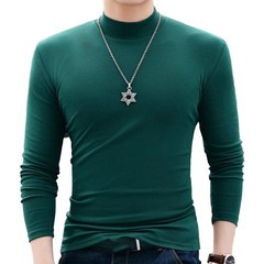Casual Mens Half Turtleneck Long Sleeve Thermal TShirt for All Seasons