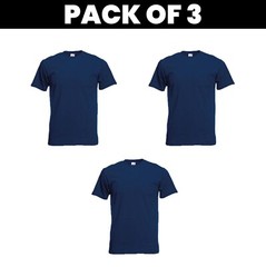 Pack 5 & 3 Fruit of the Loom T-Shirt Plain Casual Wear stag do hen Unisex SS048