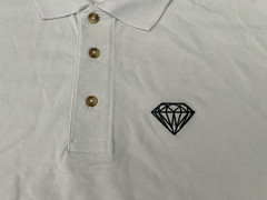 Men’s Diamond Supply Co Logo Men Graphic White Polo T Shirt Size XL