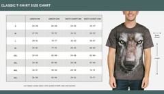 Yin Yang Symbol Wolf Unisex Adult T-Shirt Blue by The Mountain 100% Cotton