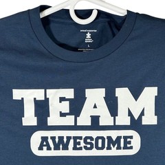 Autism Speaks Team Awesome Navy Blue Graphic T-Shirt Mens Size Large New