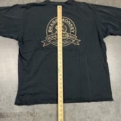 Brass Monkey Pub T Shirt Mens XL Black Distressed Australia Short Sleeve Preowne
