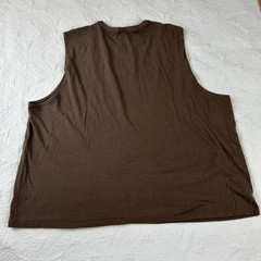 Skims Men’s Stretch Tank Top Size 2XL Brown Athletic Sleeveless Tee