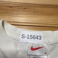 Vintage Y2K Nike Spellout Logo Mini Swoosh Gym Locker Tag Graphic T-Shirt Large