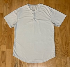 BYLT Premium Basics Drop Cut S/S Henley Lux Shirt Men’s Large