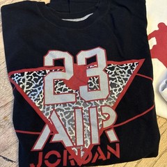 Lot: 5 Jordan Brand Graphic T-Shirts Size Large L Black White Red Jumpman Flight