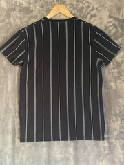 Hollister California Mens Black Striped Logo Crew Neck Short Sleeve T-Shirt S