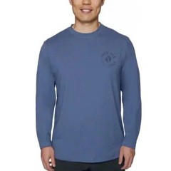 Hang Ten Mens XL Blue UPF 50+ Quick Dry Long Sleeve T-Shirt Sun Swim Rash Guard