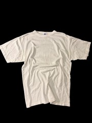 Vintage Russell Athletic Jersey Tee Mens L White Mesh 90s Blank Shirt Logo
