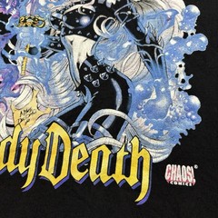 VTG 90s Lady Death Chaos Comics Anime Fashion Victim Black XL Shirt Mike Deodato