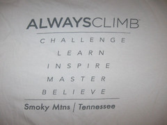 CLIMBWORKS SMOKEY Mountains Graphic T Shirt Large Mens Adult Zip Line GATLINBURG