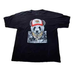 Drill Clothing T Shirt Mens XL Black White Good Panda Vibes Streetwear Rare Used