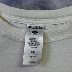 Columbia Duck Hunting Graphic T Shirt Mens Medium Gray Cotton Long Sleeve Tee