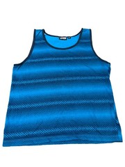 Vans Men’s L Stripe Skater Casual Outdoor Multicolor Blue Shirt Tank Top