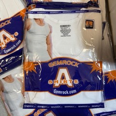 Lot Of 200 – A Shirt/tang Top (mostly Individually Wrapped ) Sized Small To 4xL