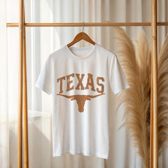 Texas Longhorn T-Shirt – Vintage Distressed Western Cowboy Tee A204