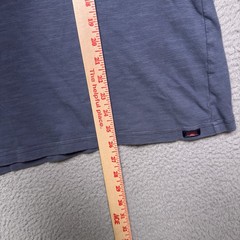 Faherty Henley Shirt Mens XL Blue Long Sleeve Outdoor Preppy Beach Cotton