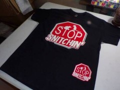 Exclusive Stop Snitching Patch Set Tee Shirt