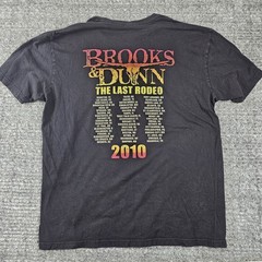 Brooks & Dunn The Last Rodeo 2010 Tour T-Shirt Mens L Black Concert Tee XL