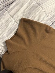 One Bone Bullet Men’s 7XL Brown Short Sleeve Shirt, Wrinkle-Free, Waffle Tee
