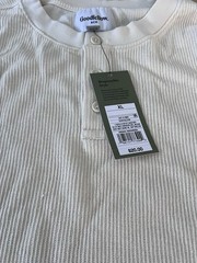 Goodfellow & Co Men’s Ivory XL Standard Fit Cotton Knit Long Sleeve Tee